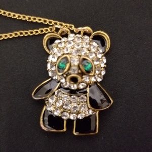 Panda Rhinestone necklace